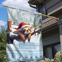 Merry Slothmas Garden Flag Life Is Better With A Sloth - Wonder Print Shop