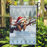 Merry Slothmas Garden Flag Life Is Better With A Sloth - Wonder Print Shop