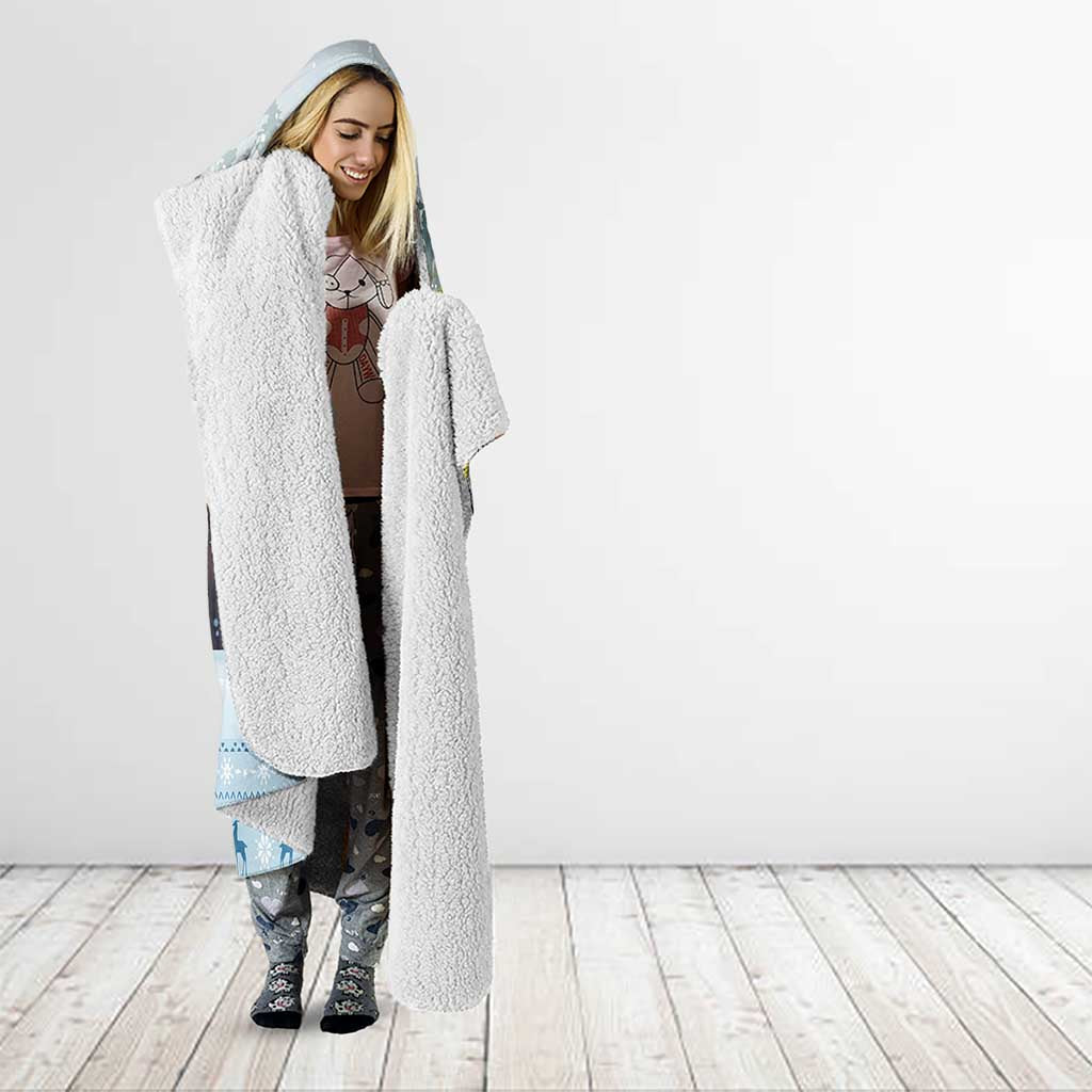 Merry Slothmas Hooded Blanket Life Is Better With A Sloth