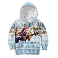 Merry Slothmas Kid Hoodie Life Is Better With A Sloth - Wonder Print Shop