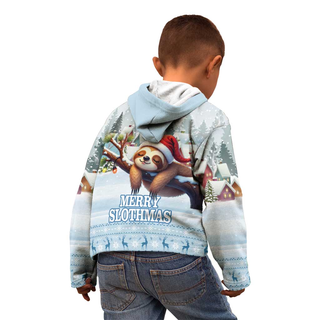 Merry Slothmas Kid Hoodie Life Is Better With A Sloth - Wonder Print Shop