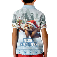 Merry Slothmas Kid Polo Shirt Life Is Better With A Sloth - Wonder Print Shop