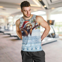Merry Slothmas Men Tank Top Life Is Better With A Sloth - Wonder Print Shop