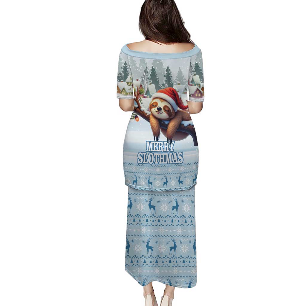 Merry Slothmas Puletasi Life Is Better With A Sloth - Wonder Print Shop