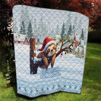 Merry Slothmas Quilt Life Is Better With A Sloth - Wonder Print Shop
