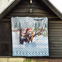 Merry Slothmas Quilt Life Is Better With A Sloth - Wonder Print Shop