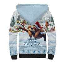 Merry Slothmas Sherpa Hoodie Life Is Better With A Sloth - Wonder Print Shop