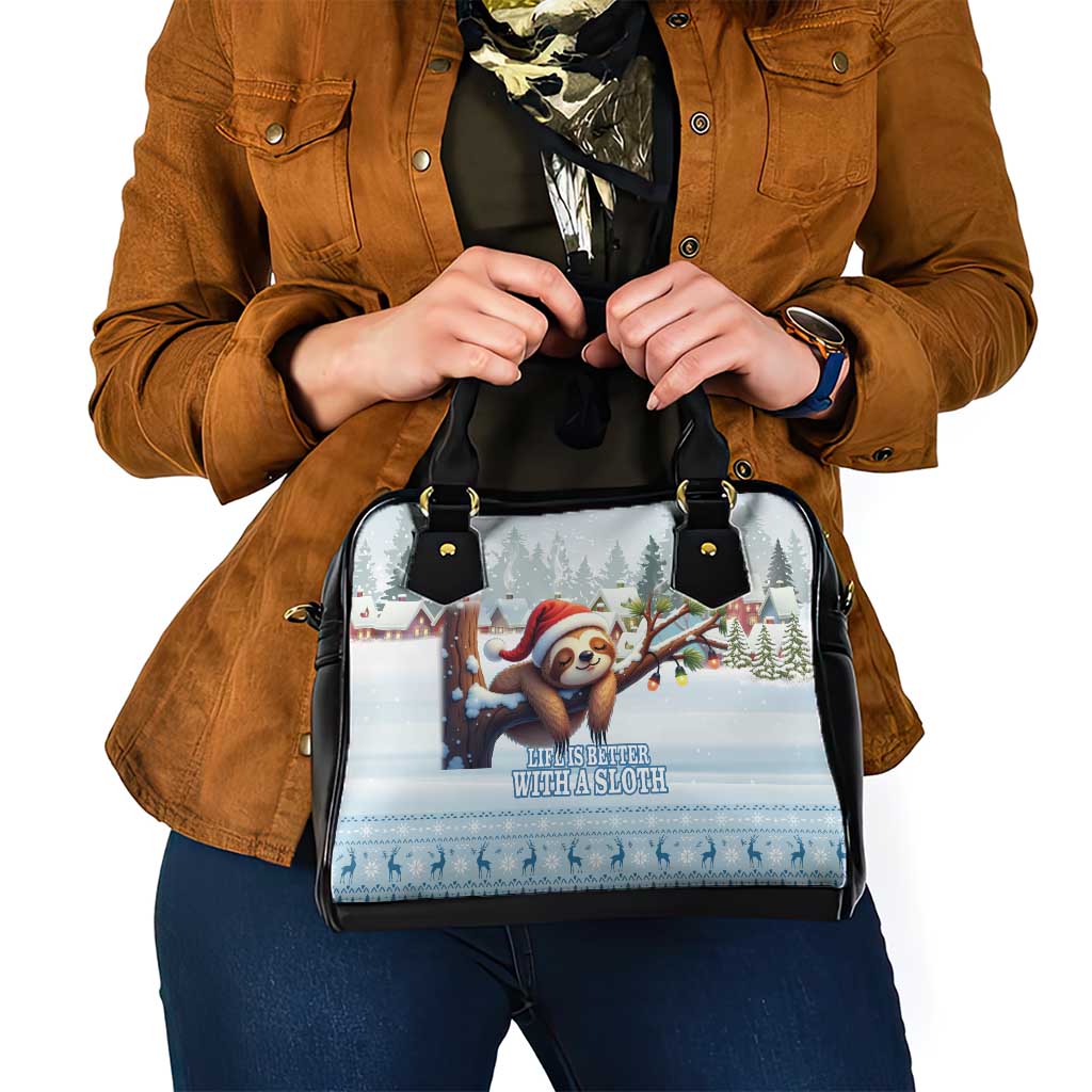 Merry Slothmas Shoulder Handbag Life Is Better With A Sloth