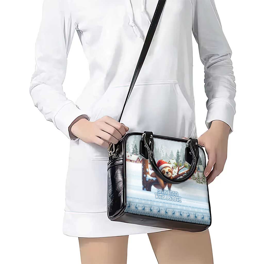Merry Slothmas Shoulder Handbag Life Is Better With A Sloth