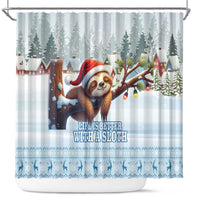 Merry Slothmas Shower Curtain Life Is Better With A Sloth