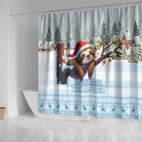 Merry Slothmas Shower Curtain Life Is Better With A Sloth