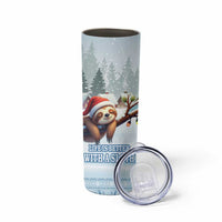 Merry Slothmas Skinny Tumbler Life Is Better With A Sloth - Wonder Print Shop