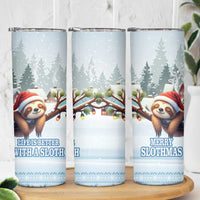 Merry Slothmas Skinny Tumbler Life Is Better With A Sloth - Wonder Print Shop