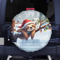 Merry Slothmas Spare Tire Cover Life Is Better With A Sloth - Wonder Print Shop