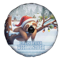Merry Slothmas Spare Tire Cover Life Is Better With A Sloth - Wonder Print Shop