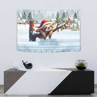 Merry Slothmas Tapestry Life Is Better With A Sloth - Wonder Print Shop