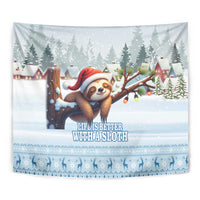 Merry Slothmas Tapestry Life Is Better With A Sloth - Wonder Print Shop