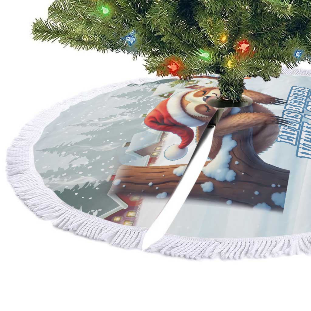Merry Slothmas Tree Skirt Life Is Better With A Sloth - Wonder Print Shop