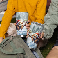 Merry Slothmas Tumbler Cup Life Is Better With A Sloth - Wonder Print Shop