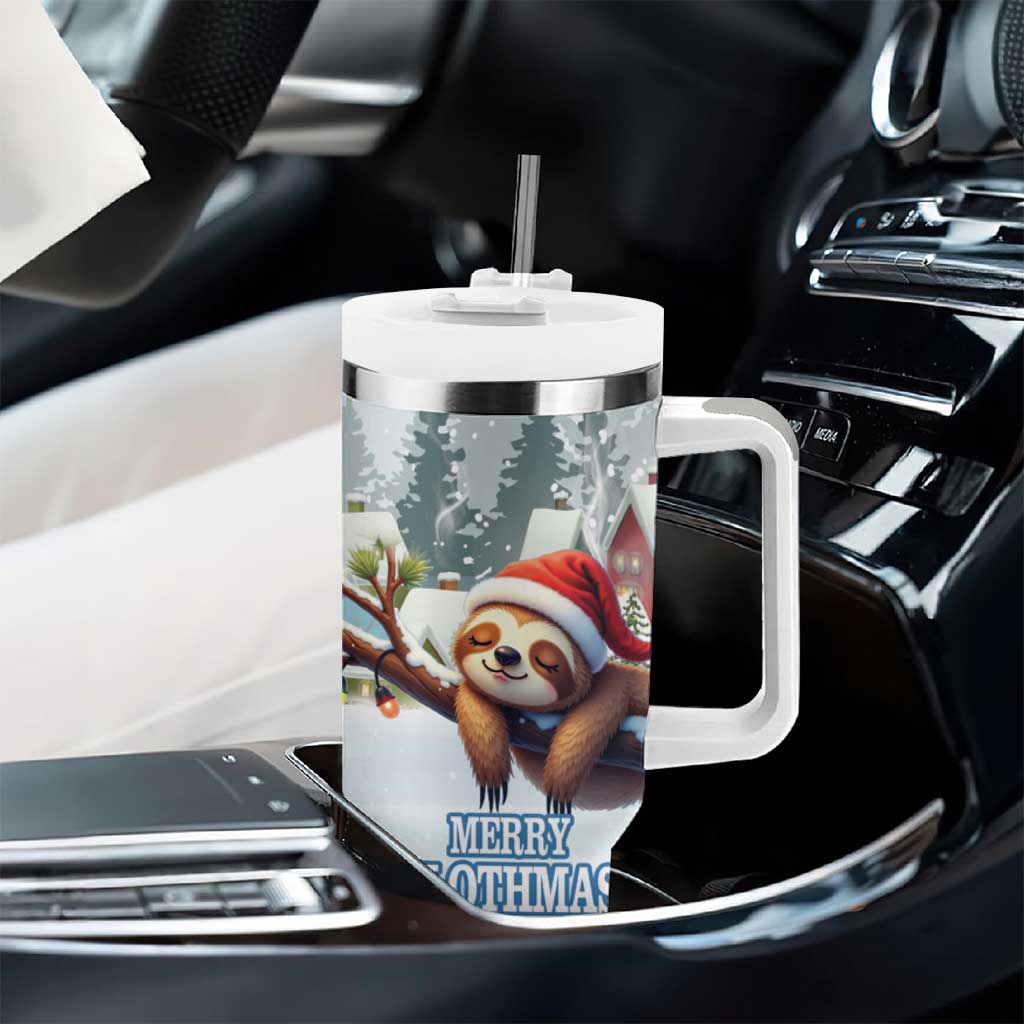 Merry Slothmas Tumbler With Handle Life Is Better With A Sloth - Wonder Print Shop
