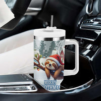 Merry Slothmas Tumbler With Handle Life Is Better With A Sloth - Wonder Print Shop