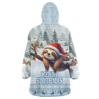Merry Slothmas Wearable Blanket Hoodie Life Is Better With A Sloth - Wonder Print Shop