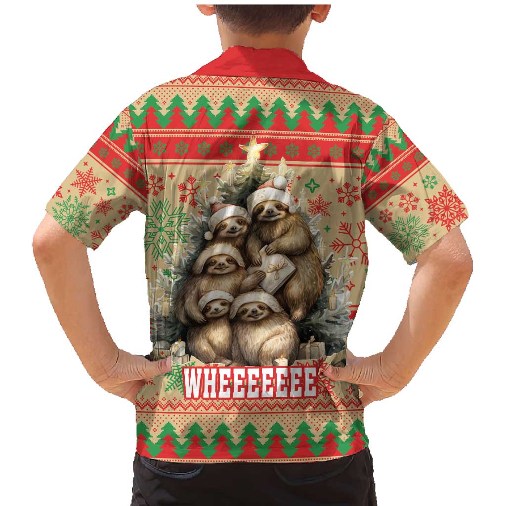 Slothy Christmas Family Matching Mermaid Dress and Hawaiian Shirt Life Is Good Take It Slow - Wonder Print Shop