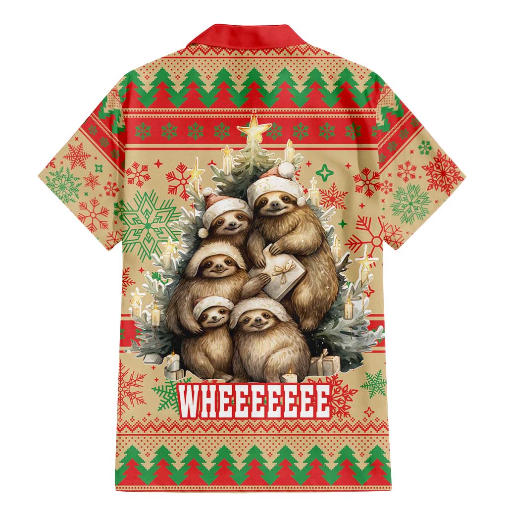 Slothy Christmas Family Matching Mermaid Dress and Hawaiian Shirt Life Is Good Take It Slow - Wonder Print Shop