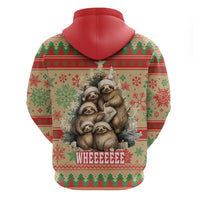 Slothy Christmas Hoodie Life Is Good Take It Slow - Wonder Print Shop