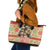 Slothy Christmas Leather Tote Bag Life Is Good Take It Slow - Wonder Print Shop