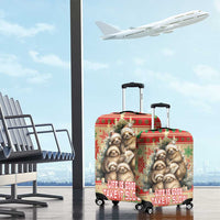 Slothy Christmas Luggage Cover Life Is Good Take It Slow - Wonder Print Shop
