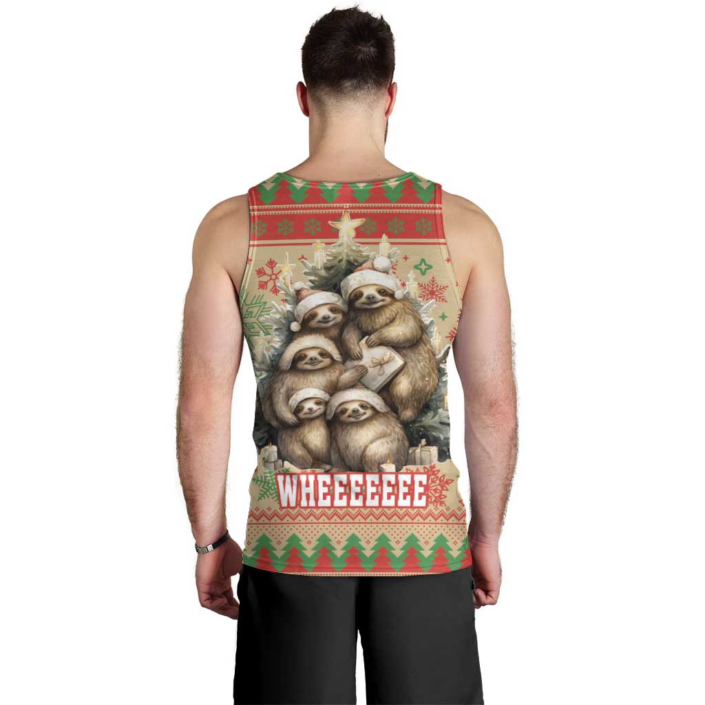 Slothy Christmas Men Tank Top Life Is Good Take It Slow - Wonder Print Shop
