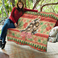 Slothy Christmas Quilt Life Is Good Take It Slow - Wonder Print Shop