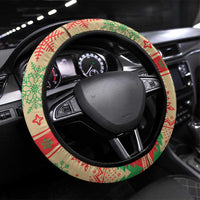 Slothy Christmas Steering Wheel Cover Life Is Good Take It Slow - Wonder Print Shop