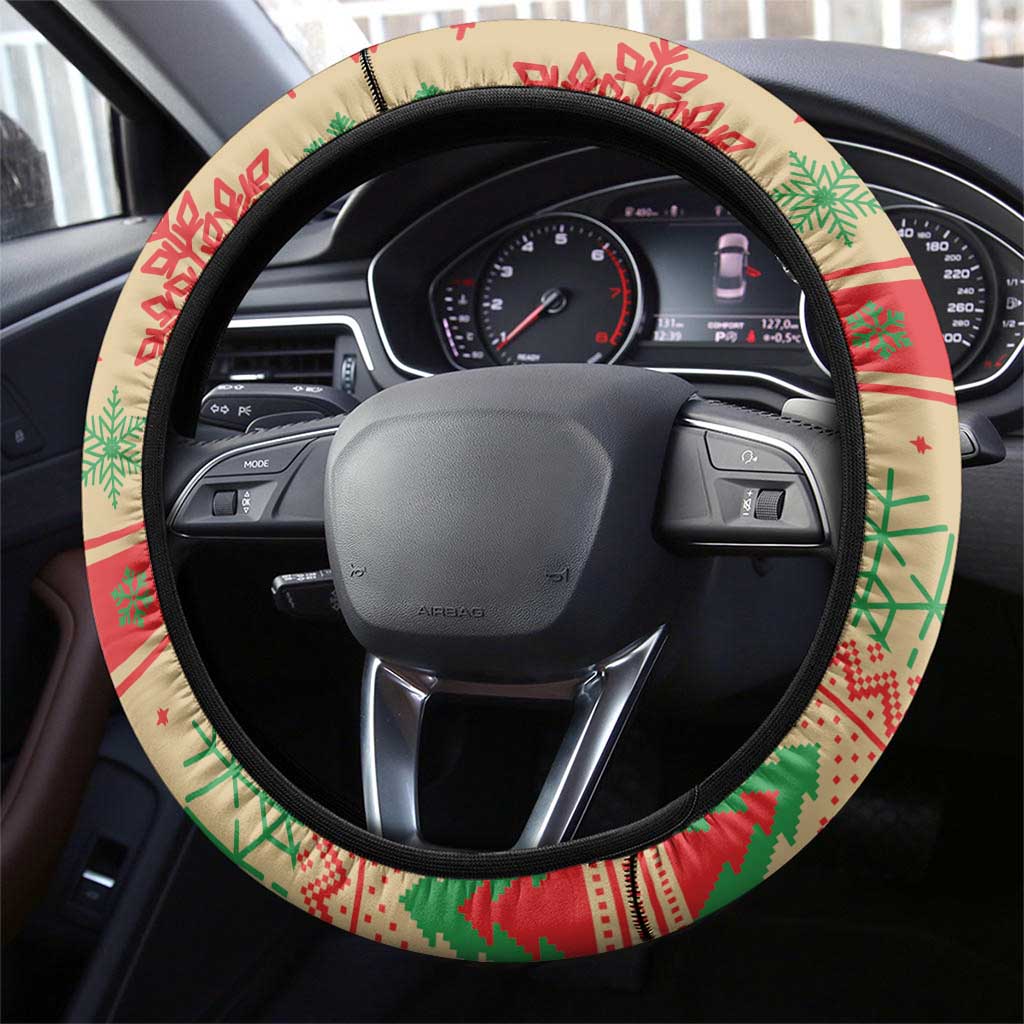 Slothy Christmas Steering Wheel Cover Life Is Good Take It Slow - Wonder Print Shop