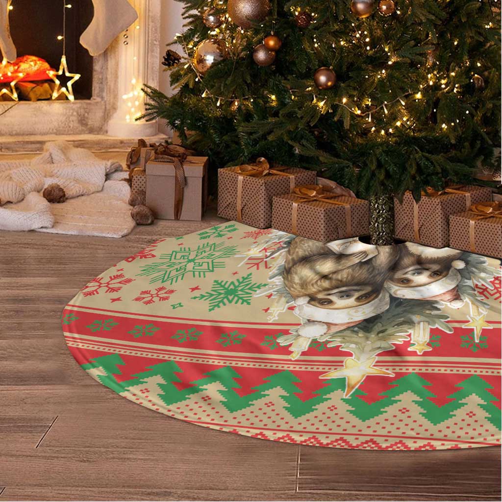 Slothy Christmas Tree Skirt Life Is Good Take It Slow - Wonder Print Shop