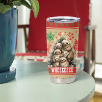 Slothy Christmas Tumbler Cup Life Is Good Take It Slow - Wonder Print Shop