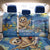 Sloth Starry Night Back Car Seat Cover I'm Not Lazy - Wonder Print Shop