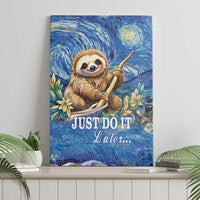 Sloth Starry Night Canvas Wall Art I'm Not Lazy - Wonder Print Shop