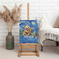 Sloth Starry Night Canvas Wall Art I'm Not Lazy - Wonder Print Shop