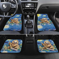 Sloth Starry Night Car Mats I'm Not Lazy - Wonder Print Shop