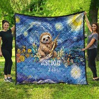 Sloth Starry Night Quilt I'm Not Lazy - Wonder Print Shop