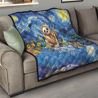 Sloth Starry Night Quilt I'm Not Lazy - Wonder Print Shop