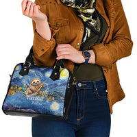 Sloth Starry Night Shoulder Handbag I'm Not Lazy