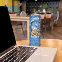 Sloth Starry Night Skinny Tumbler I'm Not Lazy - Wonder Print Shop
