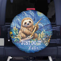 Sloth Starry Night Spare Tire Cover I'm Not Lazy - Wonder Print Shop