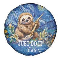 Sloth Starry Night Spare Tire Cover I'm Not Lazy - Wonder Print Shop