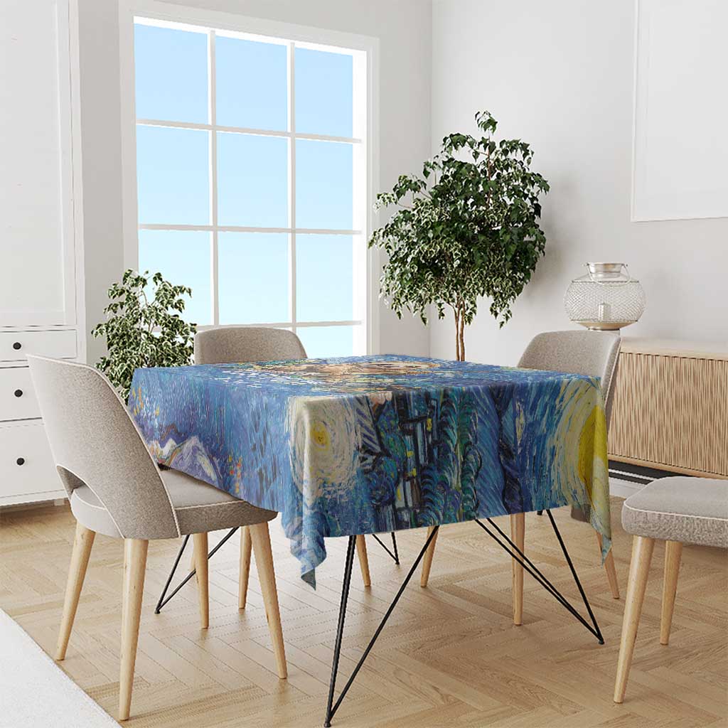 Sloth Starry Night Tablecloth I'm Not Lazy - Wonder Print Shop
