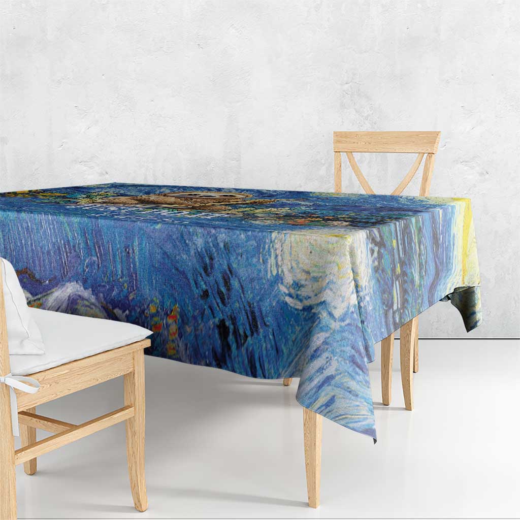 Sloth Starry Night Tablecloth I'm Not Lazy - Wonder Print Shop