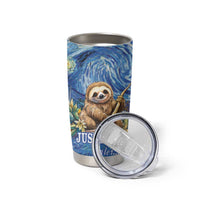 Sloth Starry Night Tumbler Cup I'm Not Lazy - Wonder Print Shop